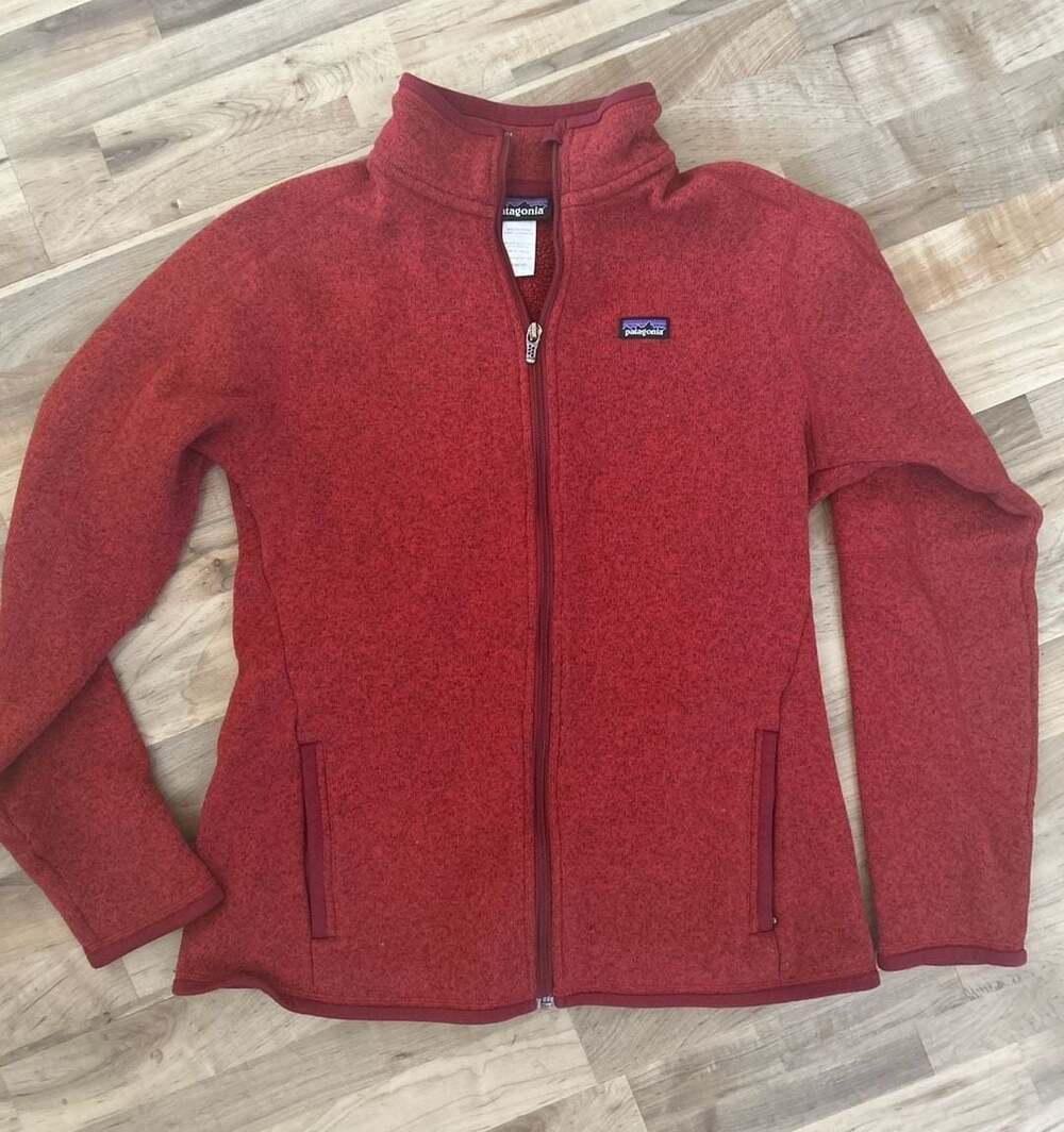 Patagonia Women's Better Sweater Full-Zip Fleece Jacket Size L Red